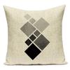 Geometric Pattern Decorative Black White Stripe Pillowcase Deer Cushion Cover Throw Pillow Sofa Car Decoration Pillowcover