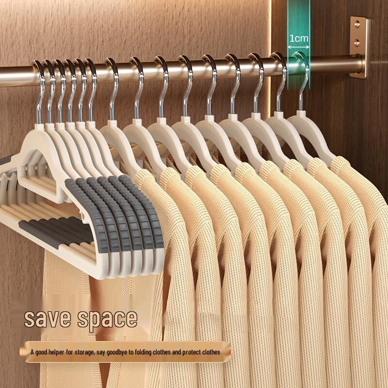 HOUYA 42cm Non-slip Clothes Hangers (20-pack)