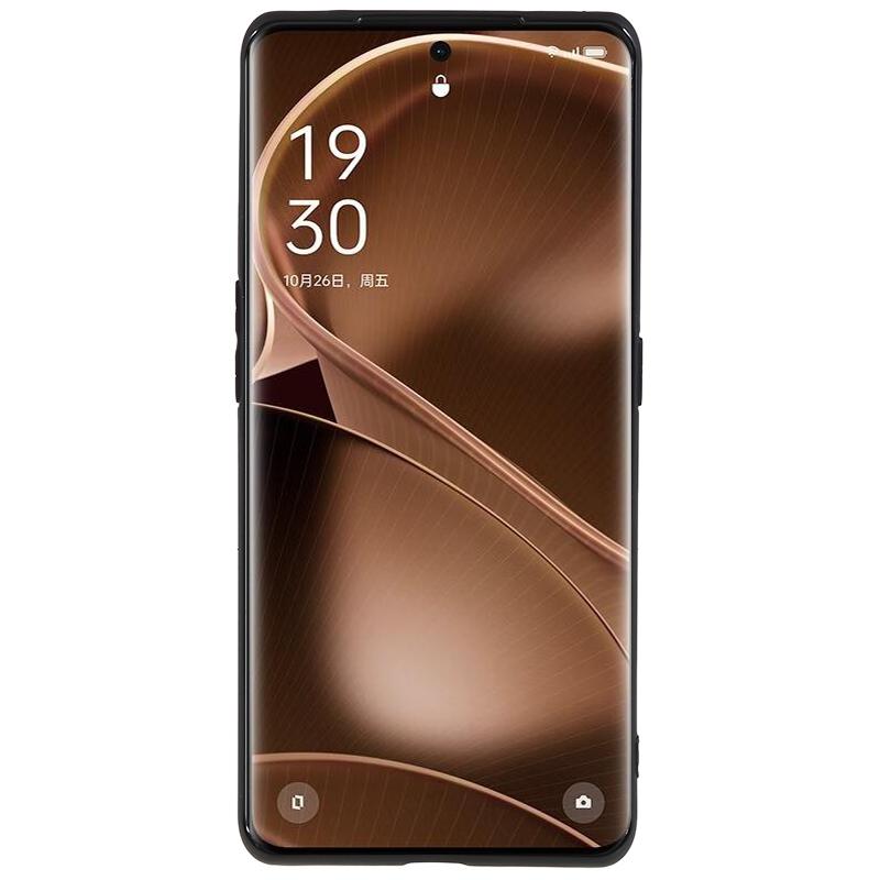 

For Oppo Find X6 Pro Glossy Phone Case Soft TPU Scratch-resistant Phone Cover Black
