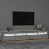 VidaXL Meuble TV avec Lumières LED Centre de Divertissement Rangement Meuble Média Meuble de Salon Salle de Séjour Maison 3152765