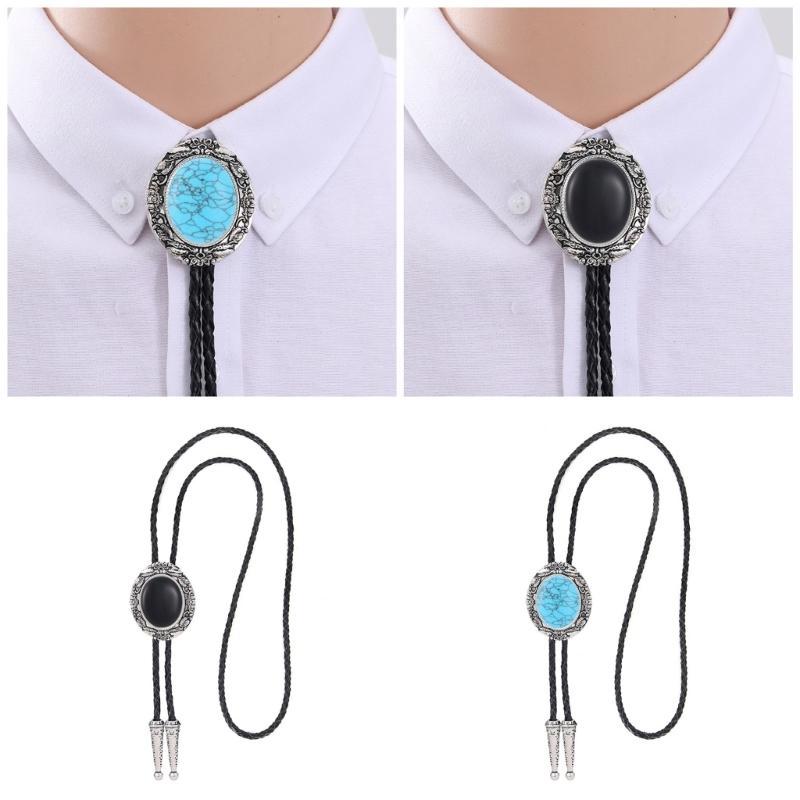 Distinkt herrläderslips, herrläderslips i läder, plagg för westernkläder för män