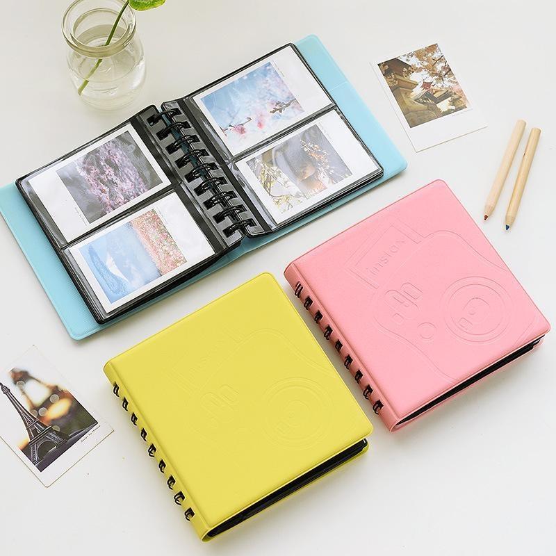 68 Pockets Universal Photo Album Mini for Instant Coil Album Picture Case for 8.5*6.3cm Photos.