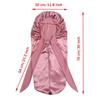 Adjustable Satin Nightcap with Bow Knot and Elastic Band