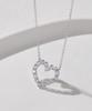 Mcel 14K Eloy Heart 0.1 Carat Lab-Worn Diamond Necklace