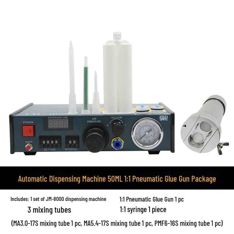 Fully Automatic Pneumatic Epoxy Resin Dispenser with Double-Component Glue Gun