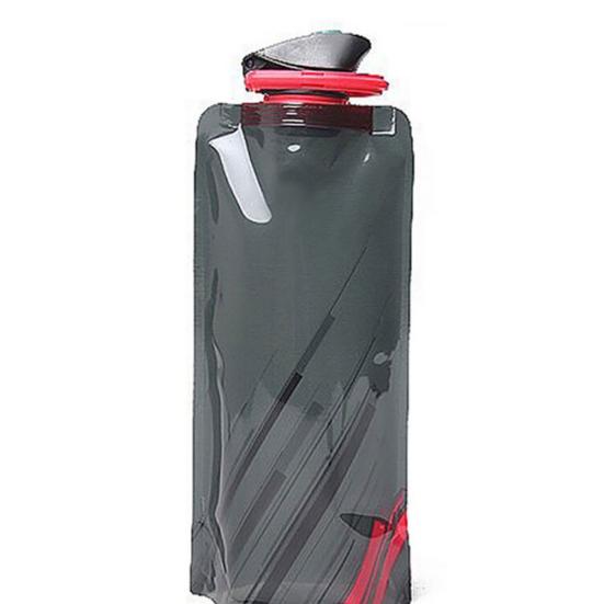 700ml Reusable Foldable Flexible Water Bottle Pouch Bag Camping Hiking Tool