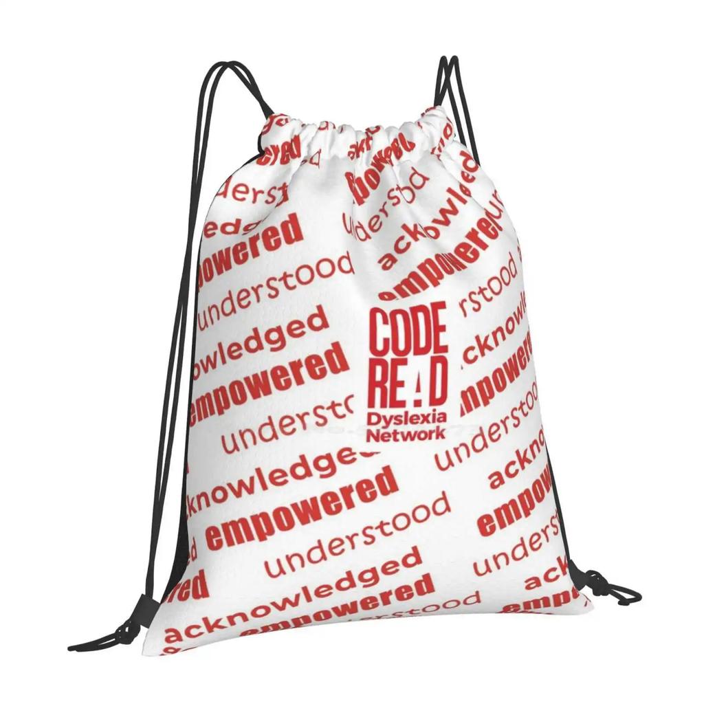 Understood Empowered Acknowledged Pattern Design Laptop Travel School Bags Understood Empowered Acknowledged Coderead Black