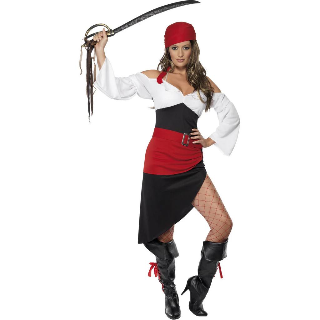 Smiffys Womens/Ladies Pirate Wench Costume Set