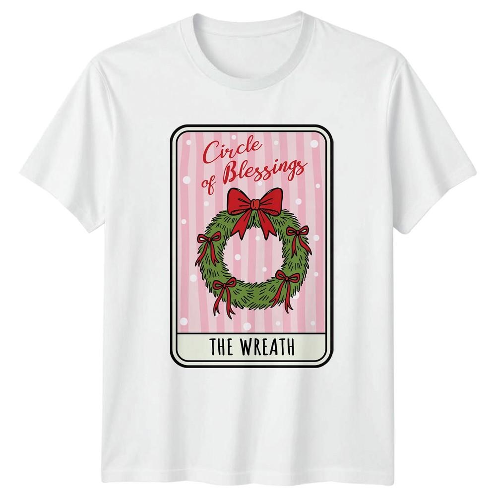 Circle Of Blessings The Wreath Christmas Holidays Unisexs TShirt Unisexs Tee S