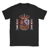 Oversized T Shirt Summer Espana Spain Coat of Arms Espana Coat of Arms Novelty T Shirts Cotton Tshirt for Mens Short Sleeve Tees