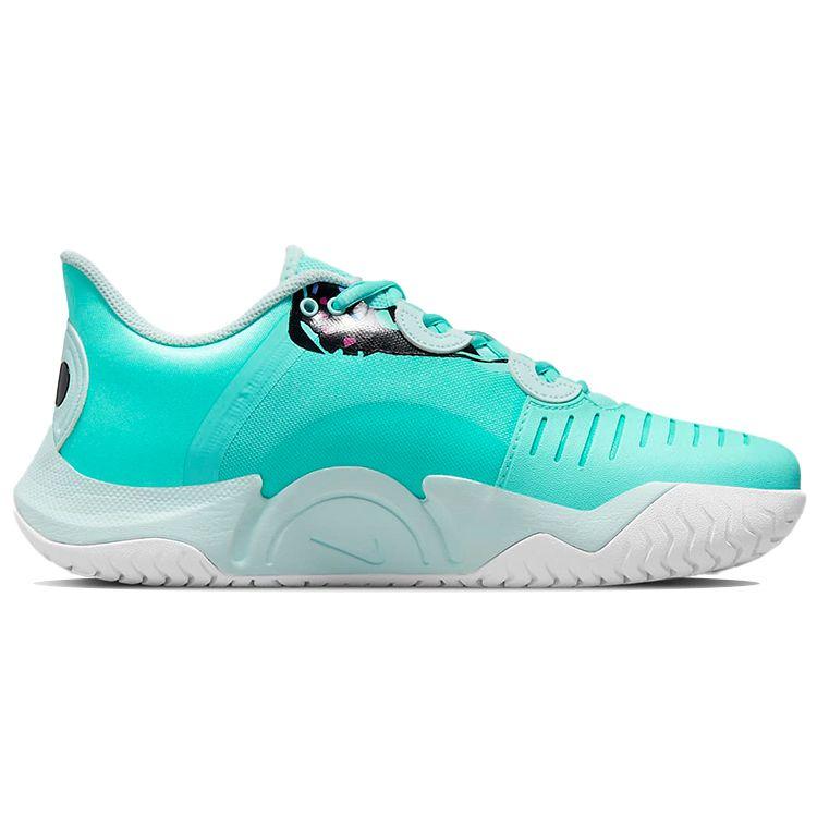 Nike Naomi Osaka x NikeCourt Air Zoom GP Turbo Women's Tennis Shoes Dynamic Turquoise Black Laser Fuchsia Teal Tint DV4327-411