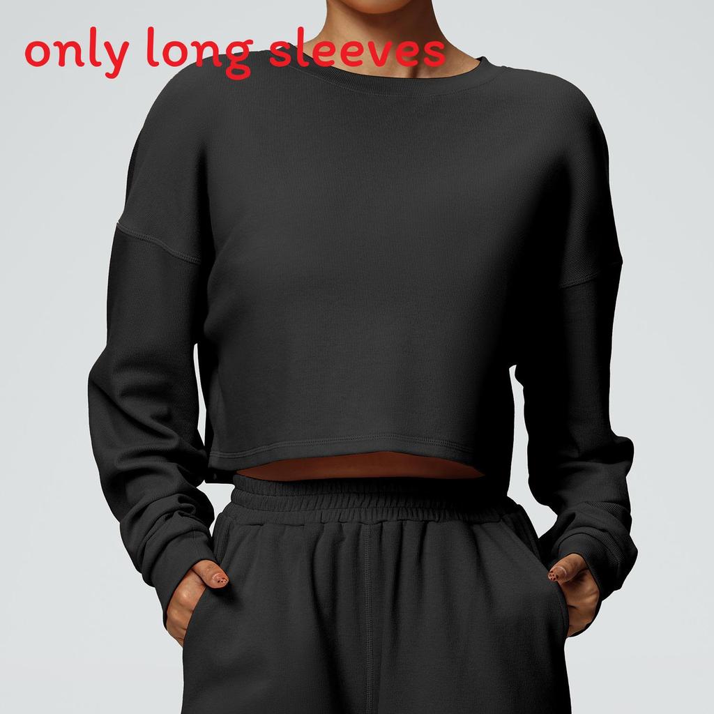 Womens Casual Long Sleeve Sweatshirt With Nylon Cotton Blend For Running And Fitness