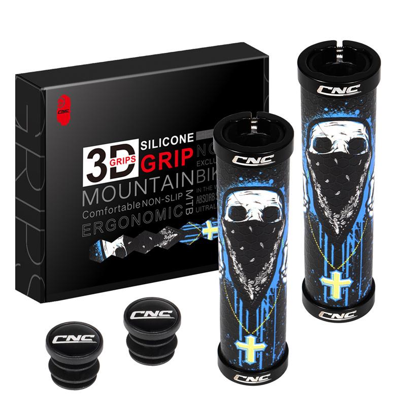 Manopole CNC per Mountain Bike Gel Manopola MTB Silicone Lock-On Manubrio Bicicletta Manopole Accessori Ciclismo Pezzi
