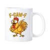 Rooster Ceramic Coffee Mug 3D Printed Chicken Design Tea Cup Hot Drinks Cup for Home Kitchen Restaurant Use