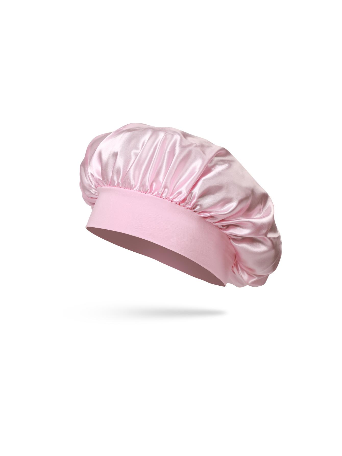 Silk Satin Bonnet For Kids Sleeping Cap - Elastic Wide Band Hair Bonnets,Ajustable Satin Bonnet With Tie