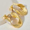 Huajie Women's Multi Layered Geometric Elegant Earrings Brilliant Zirconia High End Ladys Delicate Ear  Fashion Tide