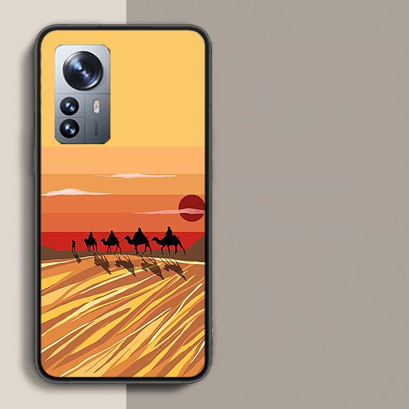 Desert Camel Caravan Grazing Phone Case For Redmi Note 15 Pro 5G 14 13 12 Pro Plus 11 11T 11E 11S 10 Pro 10S 9 9S Cover Cell Cle