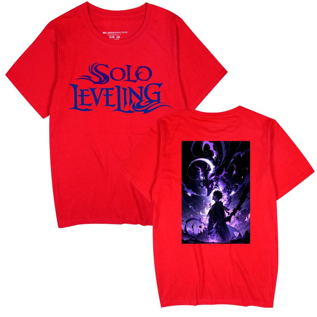 Popular Anime 'Solo Leveling' Unisex Casual Short Sleeve T-shirt for Couples
