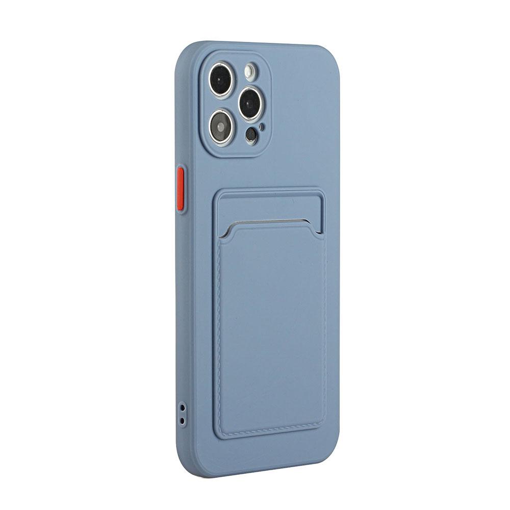 Porta Cartão Suporte Capa de Celular de Silicone Macio para IPhone 15 14 11 13 12 Pro Max XS XR X SE 2 3 8 7 Plus à Prova de Choque Capa Carteira Colorida
