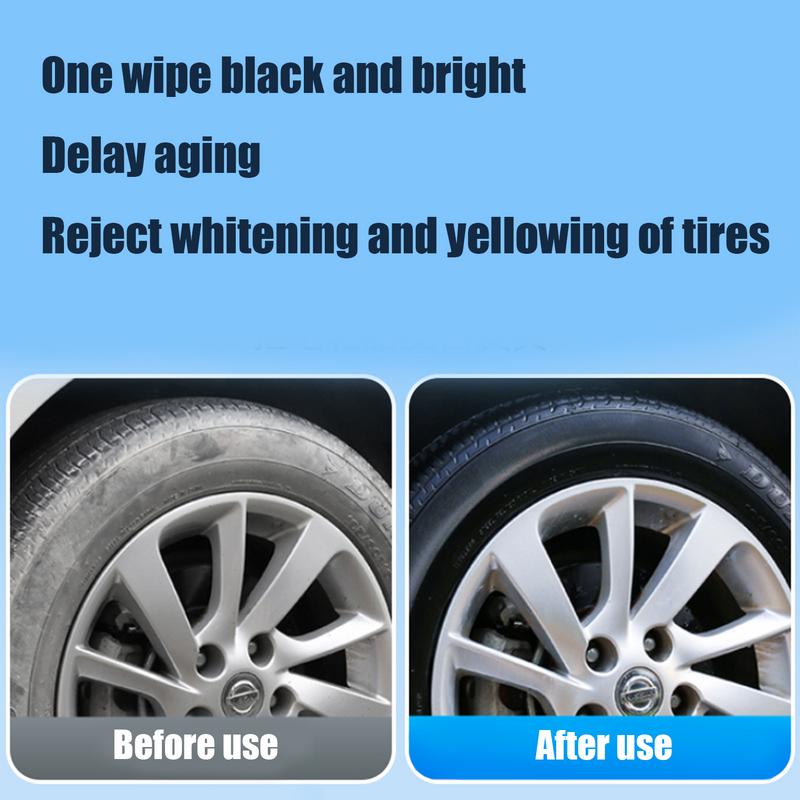 Tire Dressing Gloss Wheel Shine Finish UV Resistant Wheel Dressing Cleaner Lasting Gloss Coating Protectant 300ml For Cars