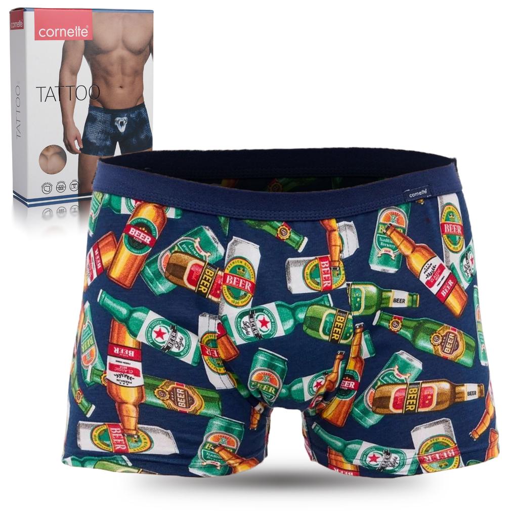 Cornette Herren TATTOO Boxershorts 280/236 Baumwolle FLASCHEN