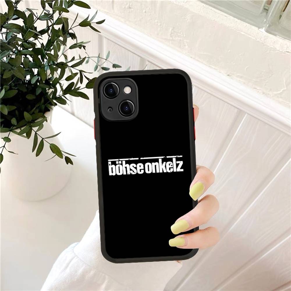 

B-Bohse O-Onkelz Band Phone Case For IPhone 14 11 12 13 Mini Pro Max 8 7 Plus X XR XS MAX Translucent Matte Covers iphone 13 pro