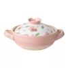 Hand-painted Cherry Blossom Ceramic Stew Pot