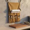 Canvas Cutlery Roll With Paper Towel Holder Portable Hanging Utensil Storage Bag Outdoor Tableware Hanging Pouch Multifunctional
