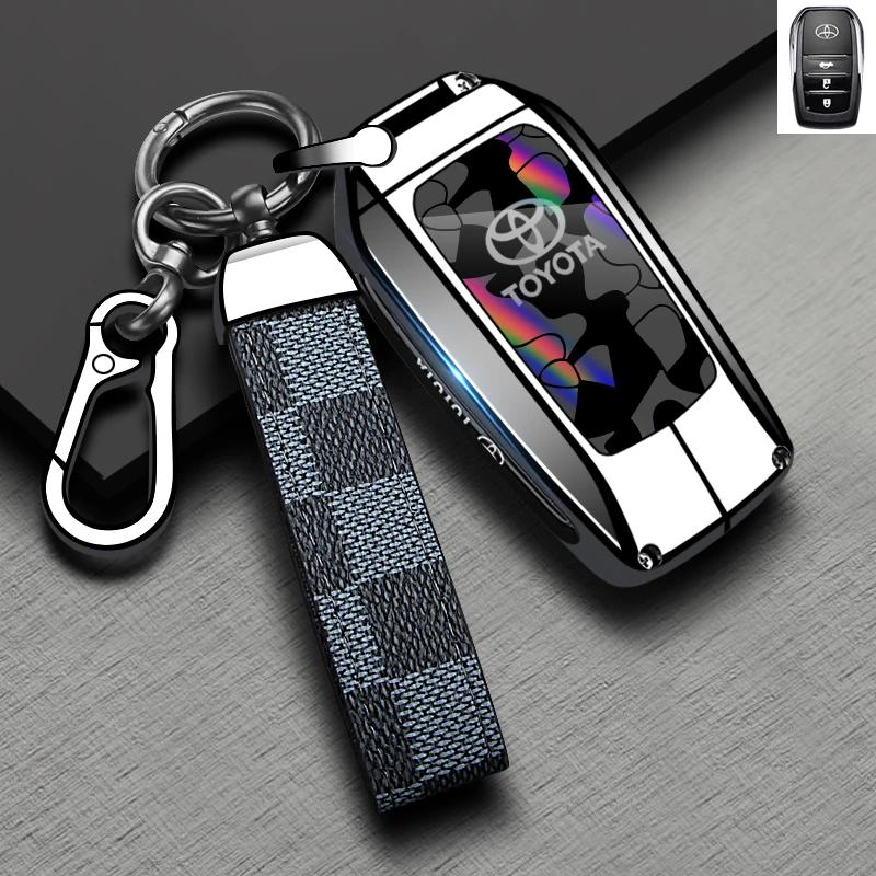 Car Remote Key Case Cover Shell For Toyota Corolla Prius Camry CHR C-HR RAV4 Altis Land Cruiser Prado Protector Keyless