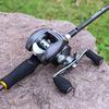 4 Sections Fishing Rod Combo Casting Fishing Reel Shield Ball Smooth Magnetic Brakes for Freshwater