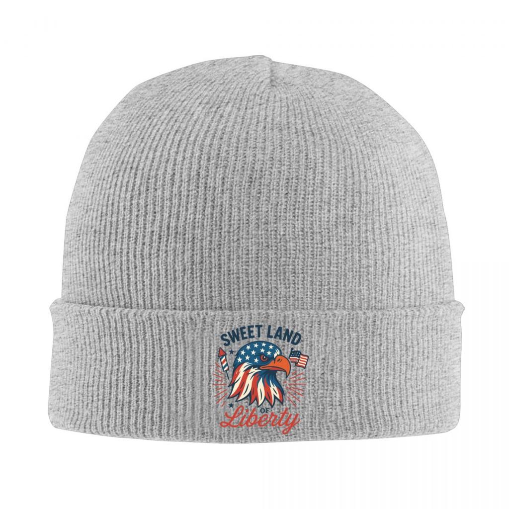 Teplá pletená čepice s potiskem orla Zimní pletená čepice Beanie Čepice typu skullies Beanies Hip Hop čepice pro Unisex