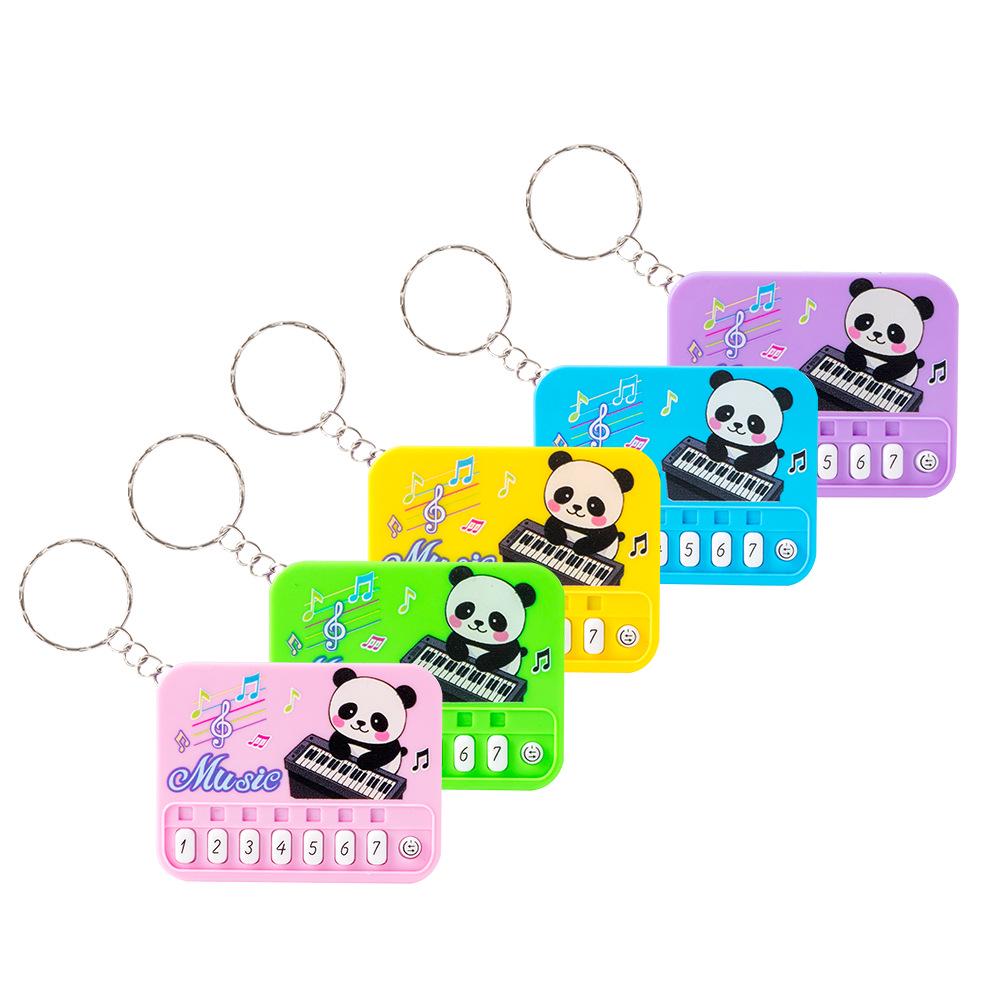 Mini Luminous Music Keyboard Keychain Pendant Toy Gift