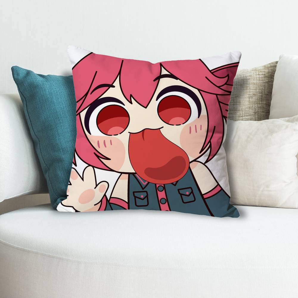 KKasane Cute TTeto Anime Celebrity Merchandise AllMatch Printed Pillow Case Sofa Car Office Room Decoration Protector