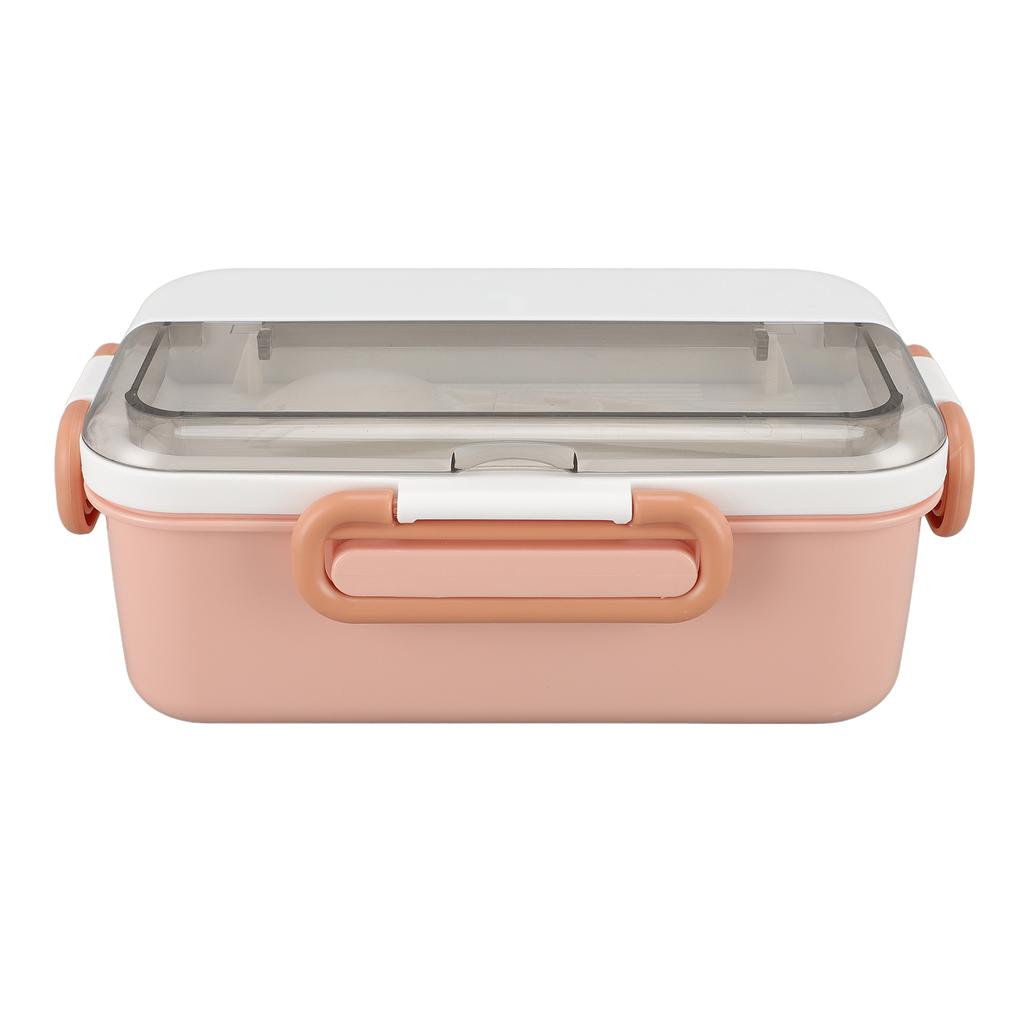 Lunch Box 900ml Roseate 2 Compartments Leakage Proof Stainless Steel Lunch Container with Spork