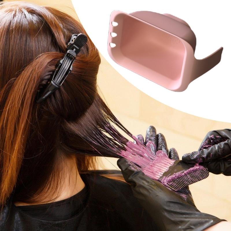 Multifunctional Dye Mixing Container Spill Proof Brush Holder And Portable Design Hair Styling Accessories for Salon Use