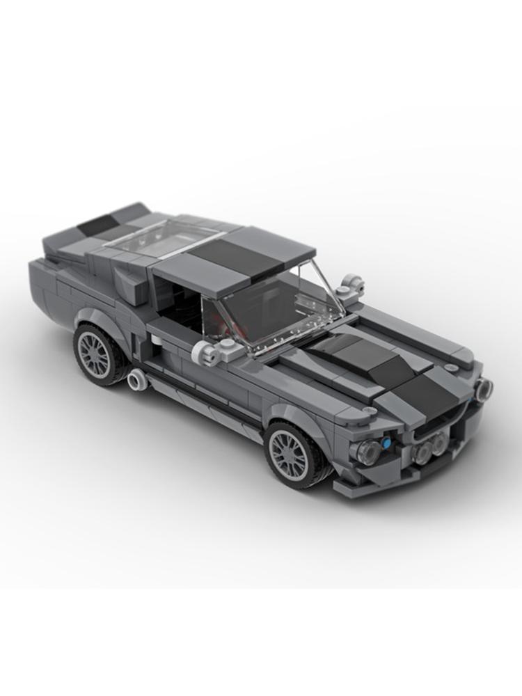 382 детали Новый MOC Модель автомобиля Городская трасса Мустанг Шелби GT500 Детские Образовательные Строительные Кубики Подарок Google Drive-PDF