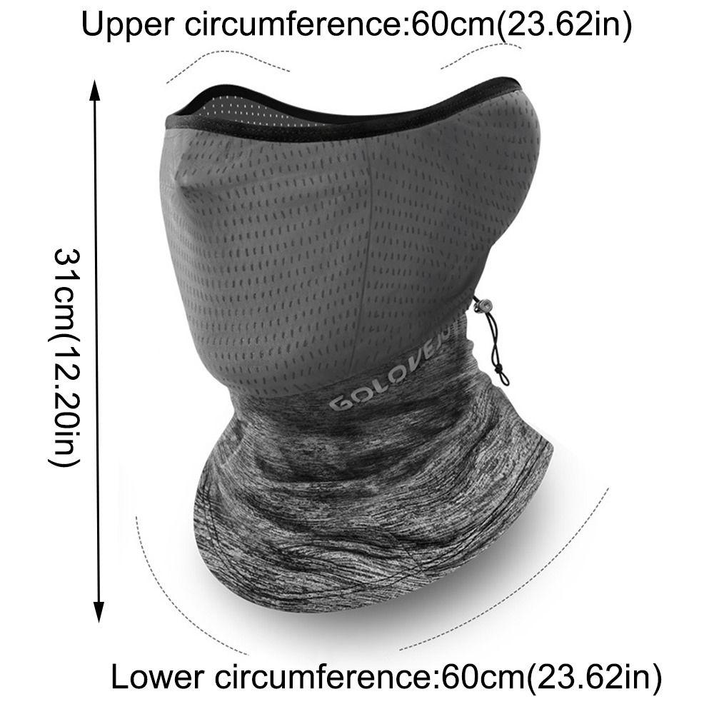 Quick-drying Ice Silk Scarf Breathable Cycling Mask Sun Protection Mask  For Men Women