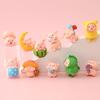 Miniature Pigs Statue Garden Decors Small Resin Pigs Figurine Toy Mini Cake Toppers for Birthday Party Decors Supplies 55KF