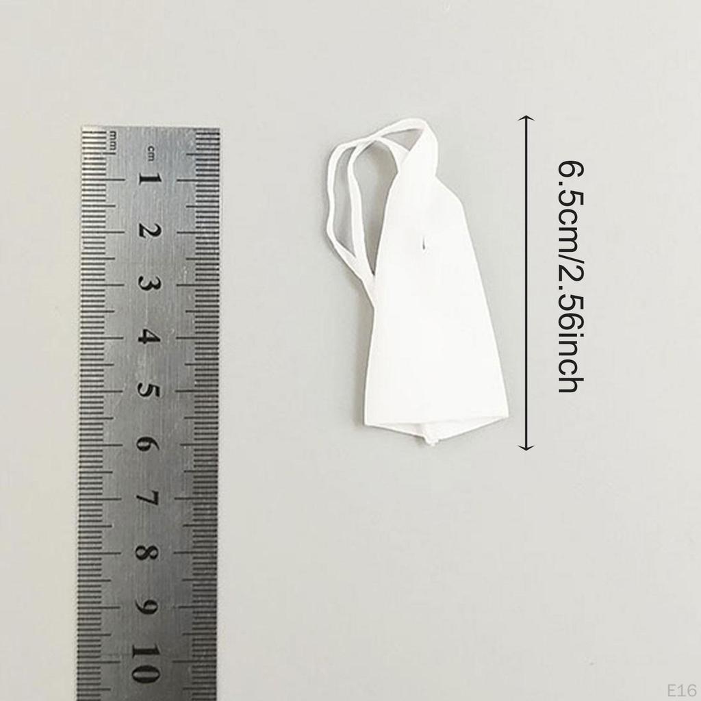 1/12 Dress Sleeveless Stylish Cosplay Retro Neck Tie Mini Short for 6'' Action Figures,