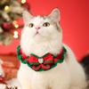 Warm Christmas Pet Scarf For Dogs And Cats Comfortable Warm Winter Neck Wrap With Holiday Design Reversible Pet Scarf