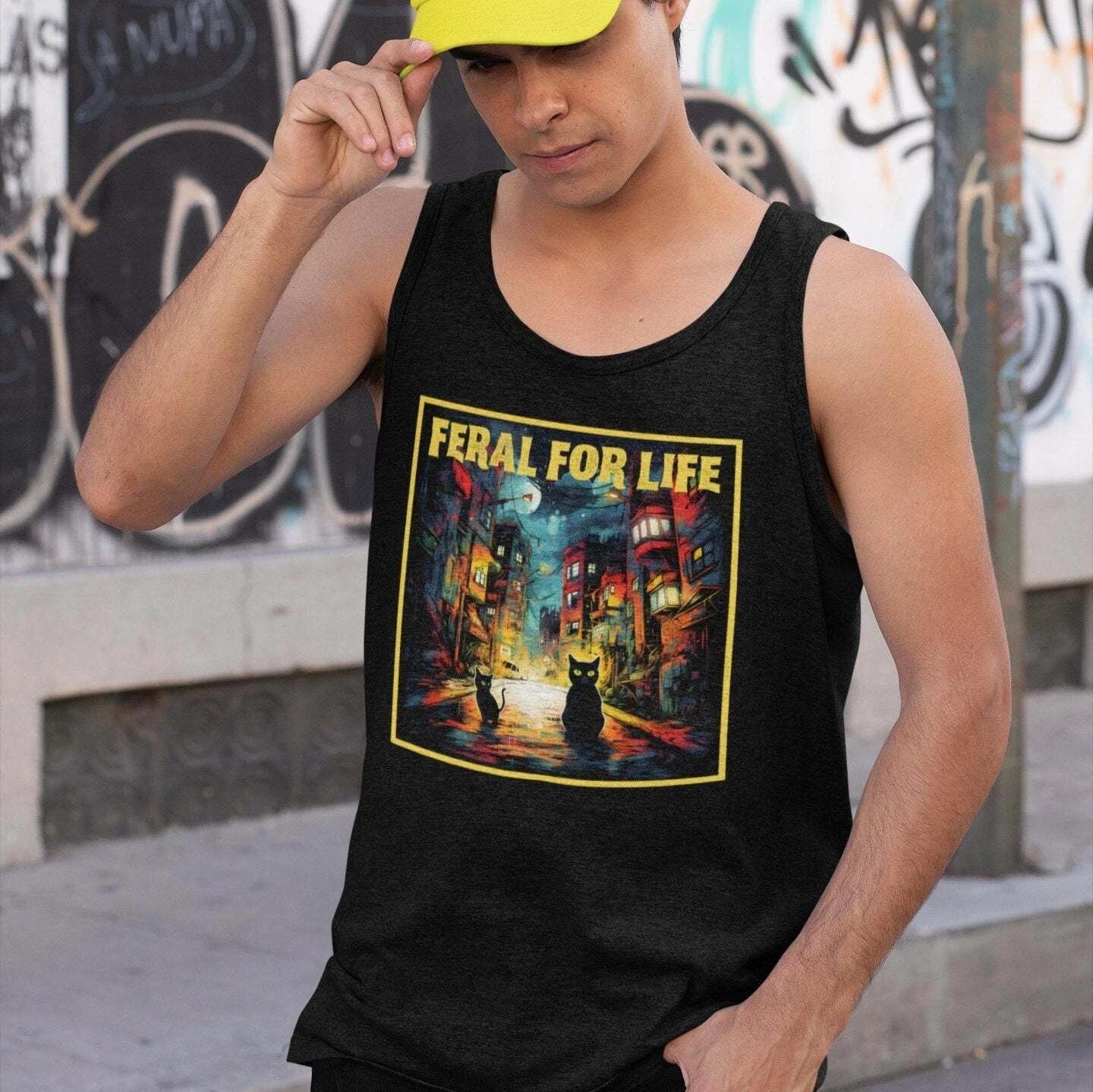 Feral For Life Tank Top, Cat S