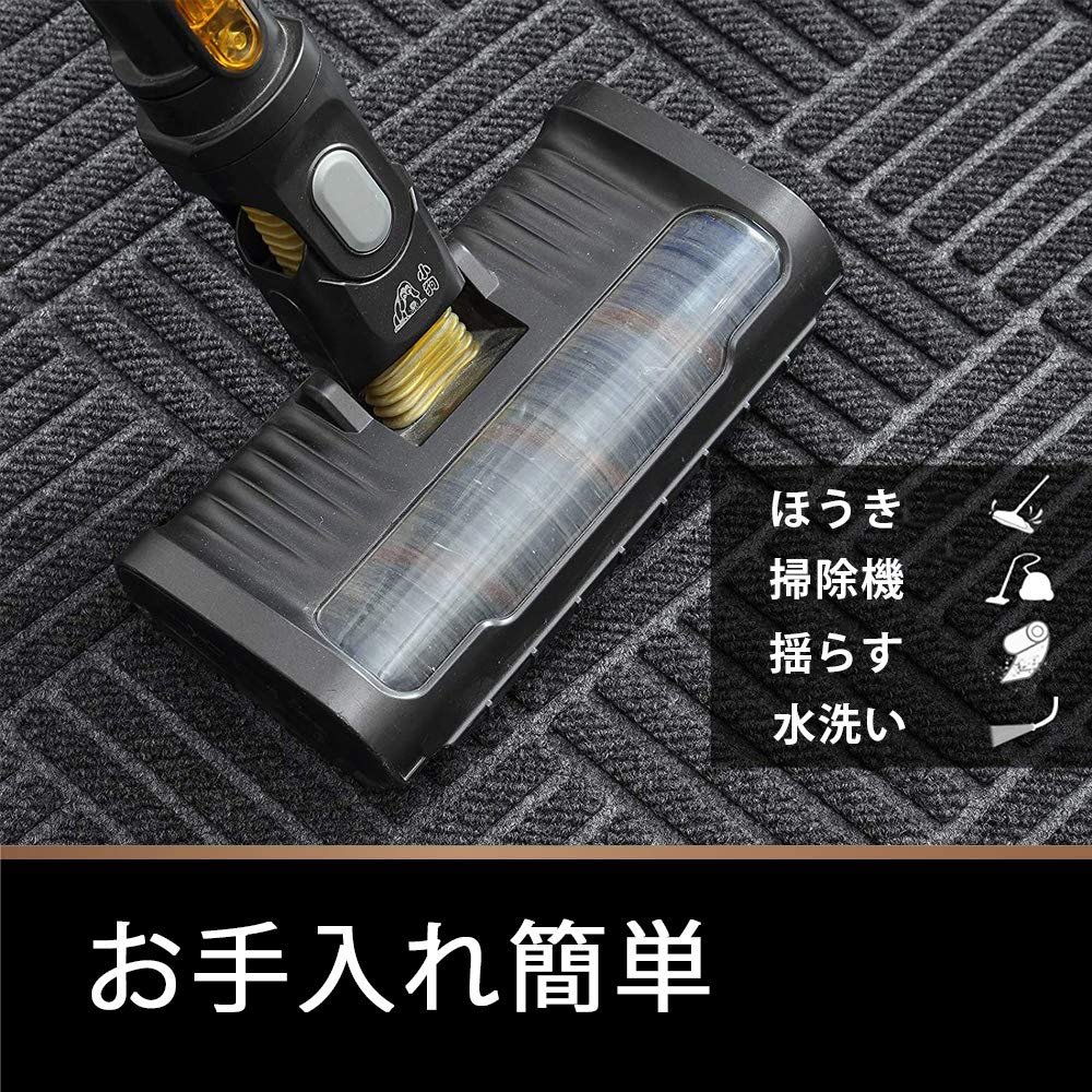 CORFEEL Indoor/Outdoor Dirt-Trapping Doormat, Gray, 43 X 74 Cm