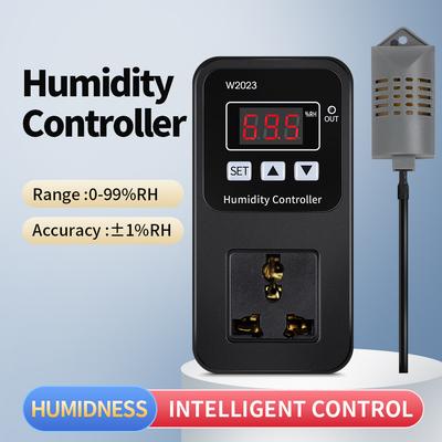 Smart Humidity Controller AC110-220V Digital Controller Switch W2023 Humidifier Control Socket Hygrometer Thermostat EU US Plug