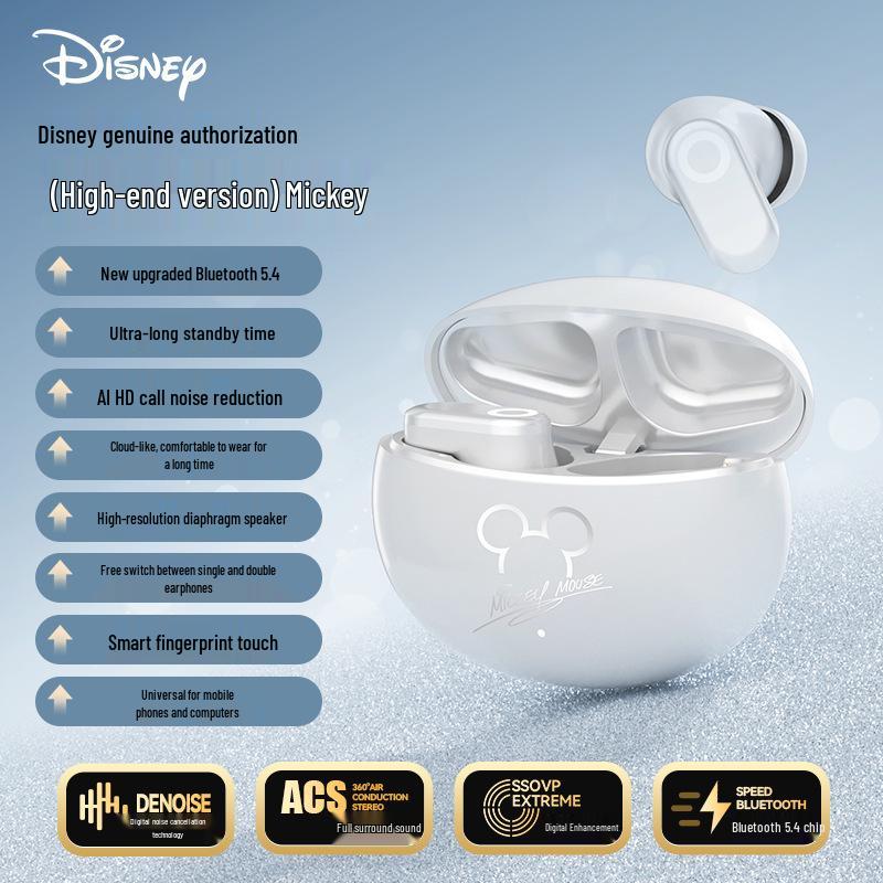 Disney Marie Cat Earbuds: True Wireless Bluetooth, Half In-Ear, HIFI Sound, Stylish Design