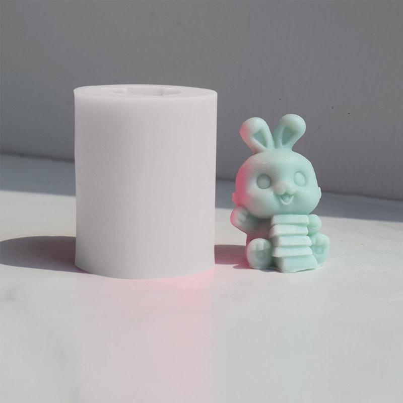 Bunny Series Fondant Epoxy Molds Manual Candle Aromath Soap Molds for Decor