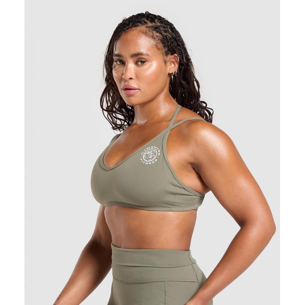 Gymshark Baza sutienului Legacy Verde B1c6u Ech1