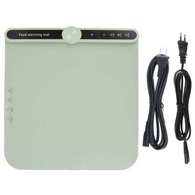 Warming Mat for Food 360W Full Surface Heat In 8s 9 Temperature Settings 6 Hours Time Child Lock Sil