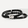 SHOVEOFF [Set Product] SVB-#198 Leather/Onyx Bracelet SET