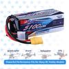 SIGP 6S 22.2V LiPo 5100mAh 60C with XT90 Plug for Remote Control Aircraft, Quadcopter, Drone, FPV, Helicopter Racing Hobbies