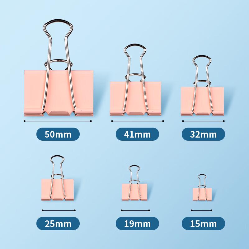 M&G 25mm Morandi Color Binder Clips, 48-Pack